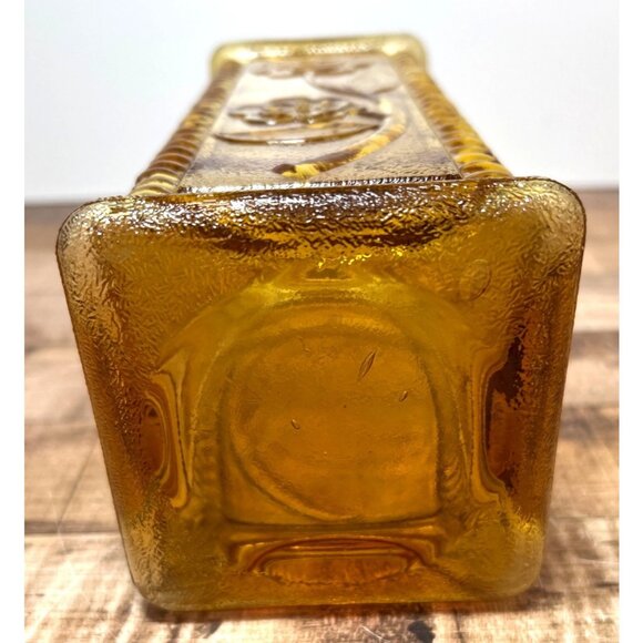 Vintage Gold Glass Floral Decanter Made In Italy - Picture 5 of 5